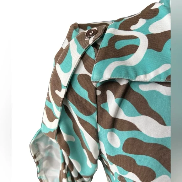 Diane Von Furstenberg Camo Print Wrap Dress - Picture 10 of 10